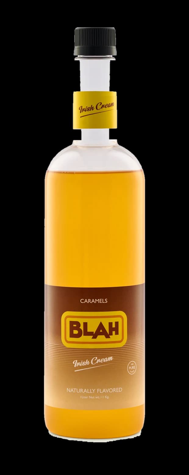 Blah Irish Cream 1-liter syrup bottle