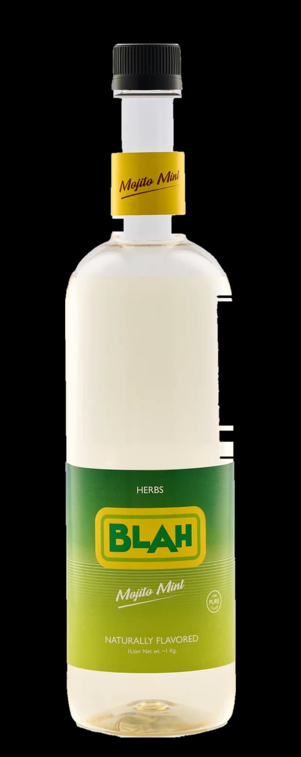 Blah Mojito Mint 1-liter syrup bottle