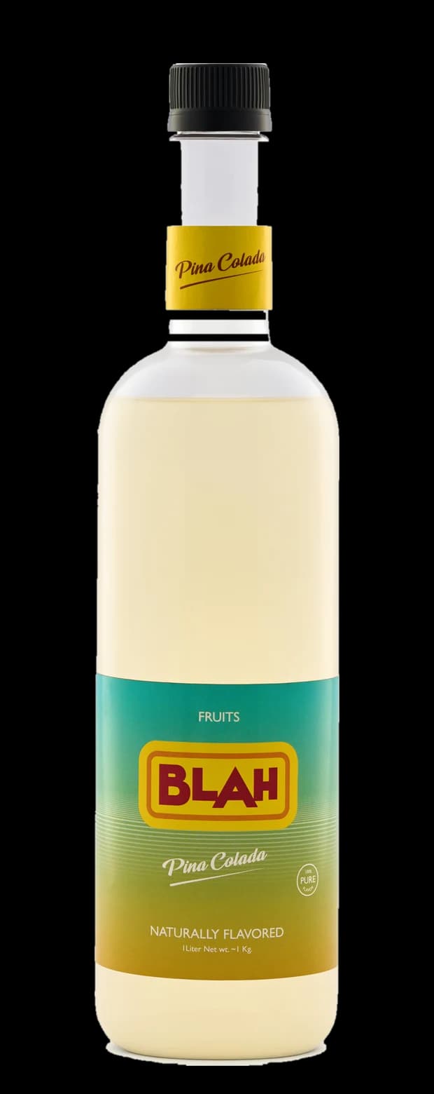 Blah Pina Colada 1-liter syrup bottle