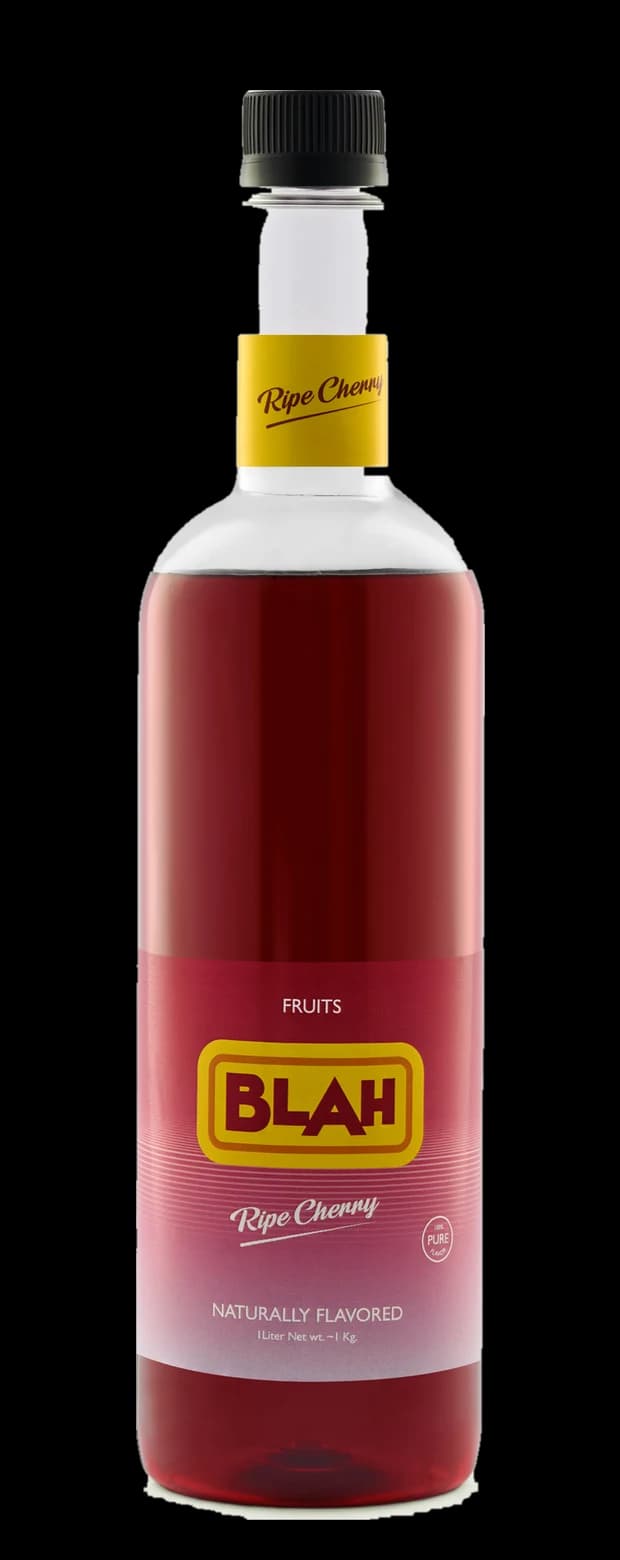 Blah Ripe Cherry 1-liter syrup bottle