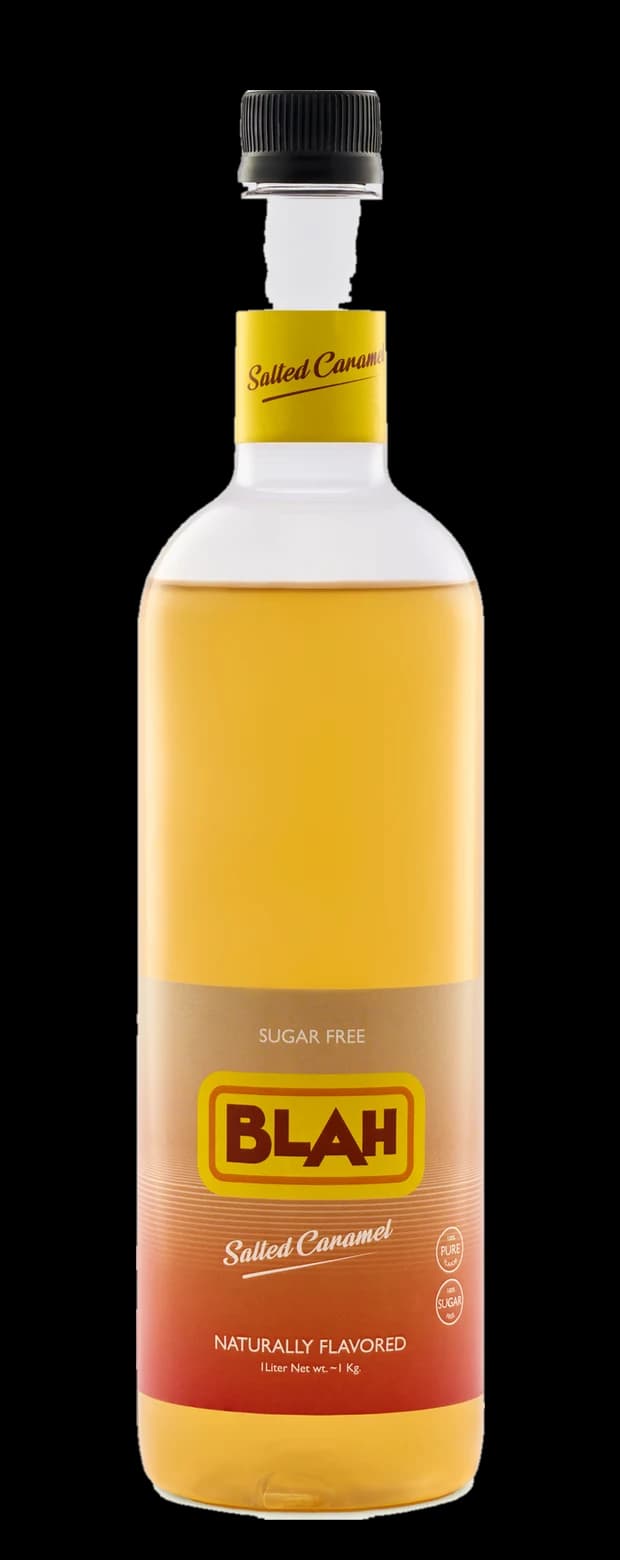 Blah Salted Caramel 1-liter syrup bottle