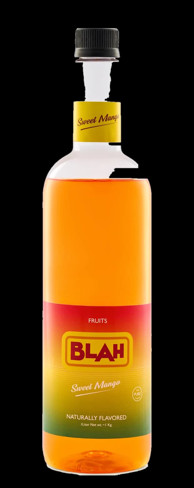 Blah Sweet Mango 1-liter syrup bottle
