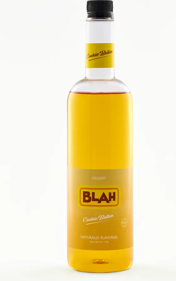 Blah Cookie Butter 1-liter syrup bottle