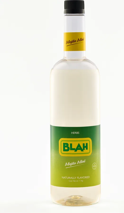 Blah Mojito Mint 1-liter syrup bottle