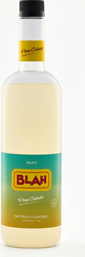 Blah Pina Colada 1-liter syrup bottle