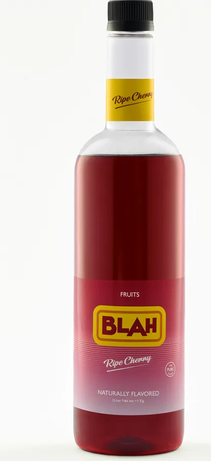 Blah Ripe Cherry 1-liter syrup bottle
