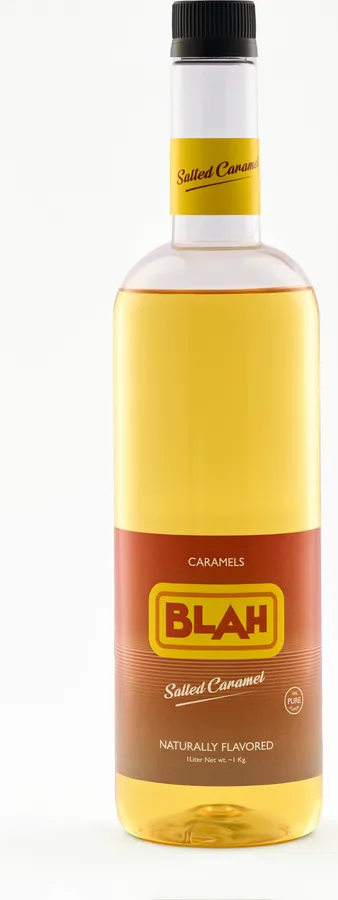 Blah Salted Caramel 1-liter syrup bottle