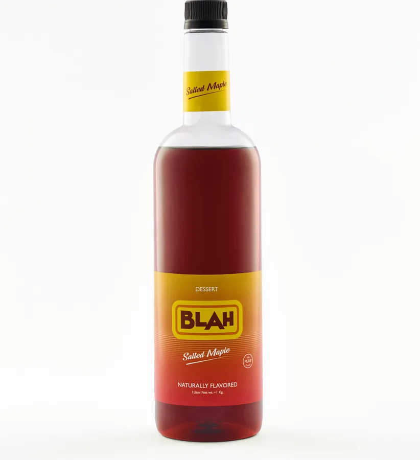 Blah Salted Maple 1-liter syrup bottle