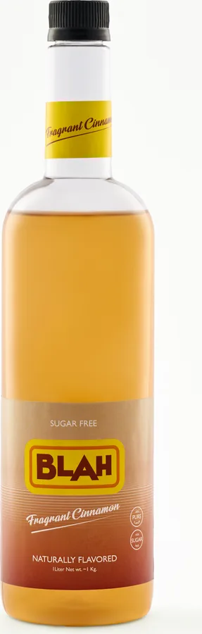 Blah Fragrant Cinnamon 1-liter syrup bottle