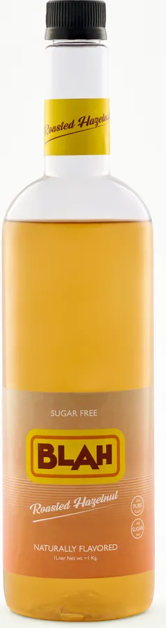 Blah Roasted Hazelnut 1-liter syrup bottle