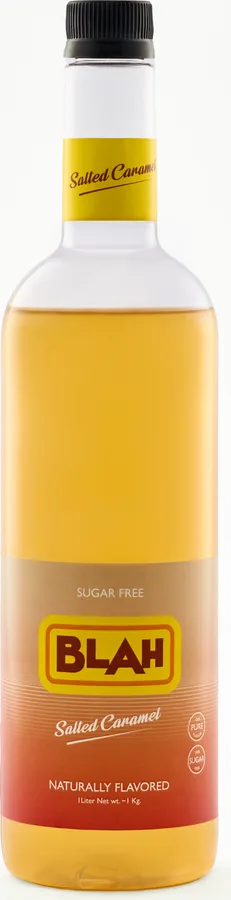 Blah Salted Caramel 1-liter syrup bottle