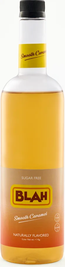 Blah Smooth Caramel 1-liter syrup bottle