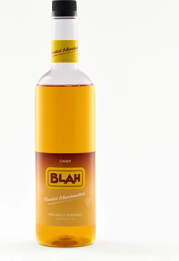Blah Toasted Marshmallow 1-liter syrup bottle