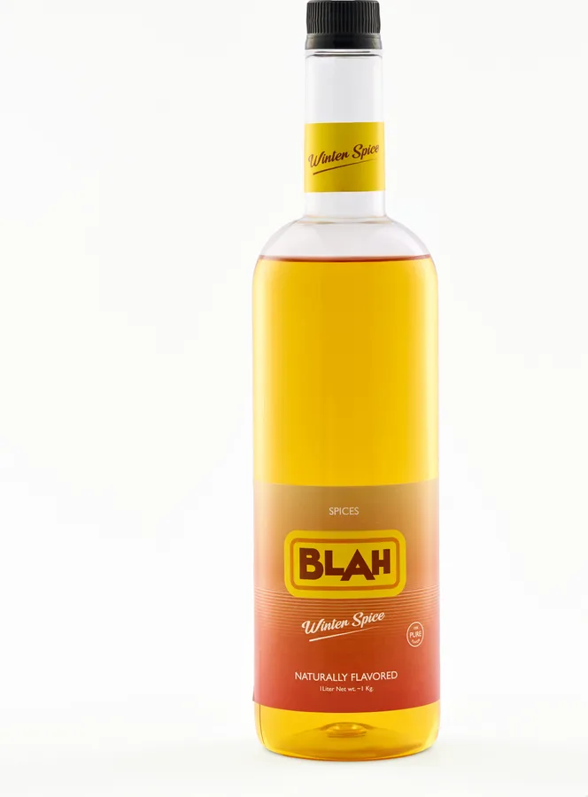 Blah Winter Spice 1-liter syrup bottle
