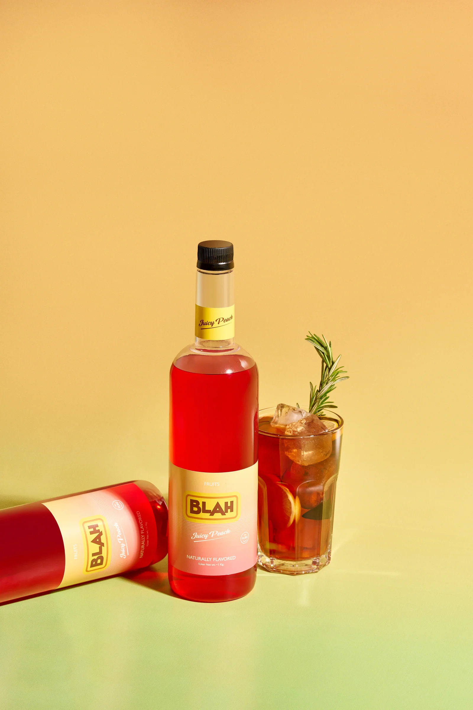 Peach iced tea — made with Juicy Peach